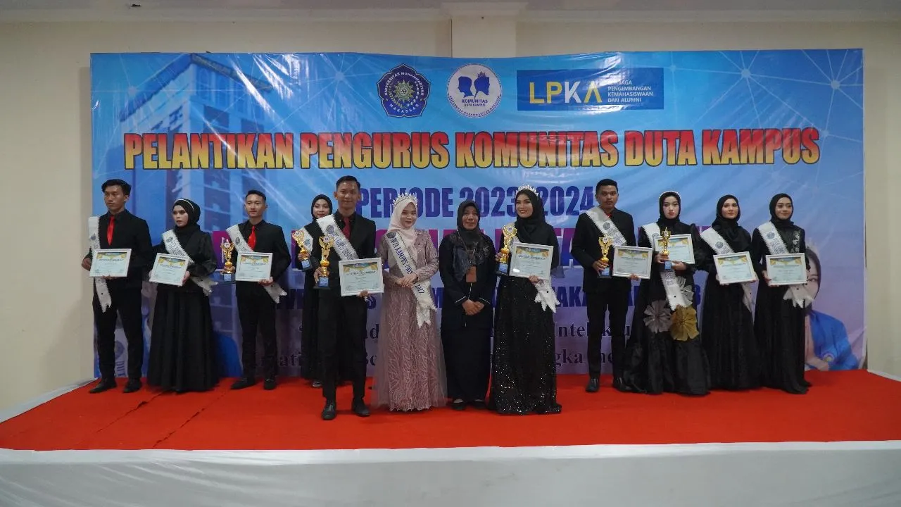 Duta Kampus Unismuh Makassar 2023 Dikukuhkan, Ketua LPKA: Media Promosi dan Teladan Mahasiswa