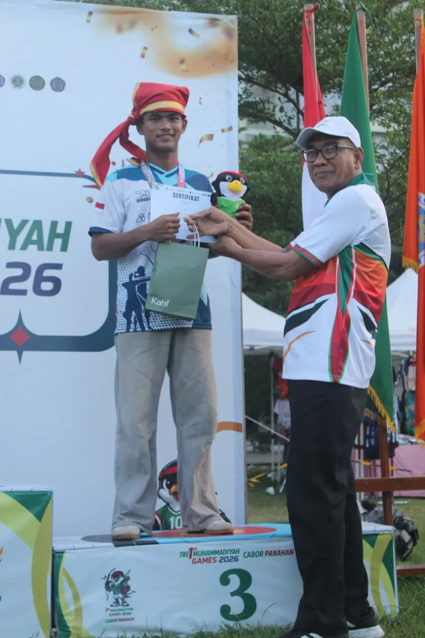 Warhan Sumbang Perunggu Panahan untuk Unismuh di Muhammadiyah Games 2026