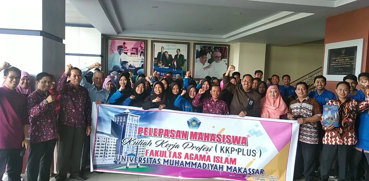 Lepas KKP FAI, Rektor Unismuh Makassar Minta Mahasiswa Fokus di Garis Finish Studi