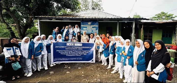 Implementasi IPE, Mahasiswa Lintas Prodi Kesehatan Unismuh Gelar Bakti Sosial di Dusun Lambengi